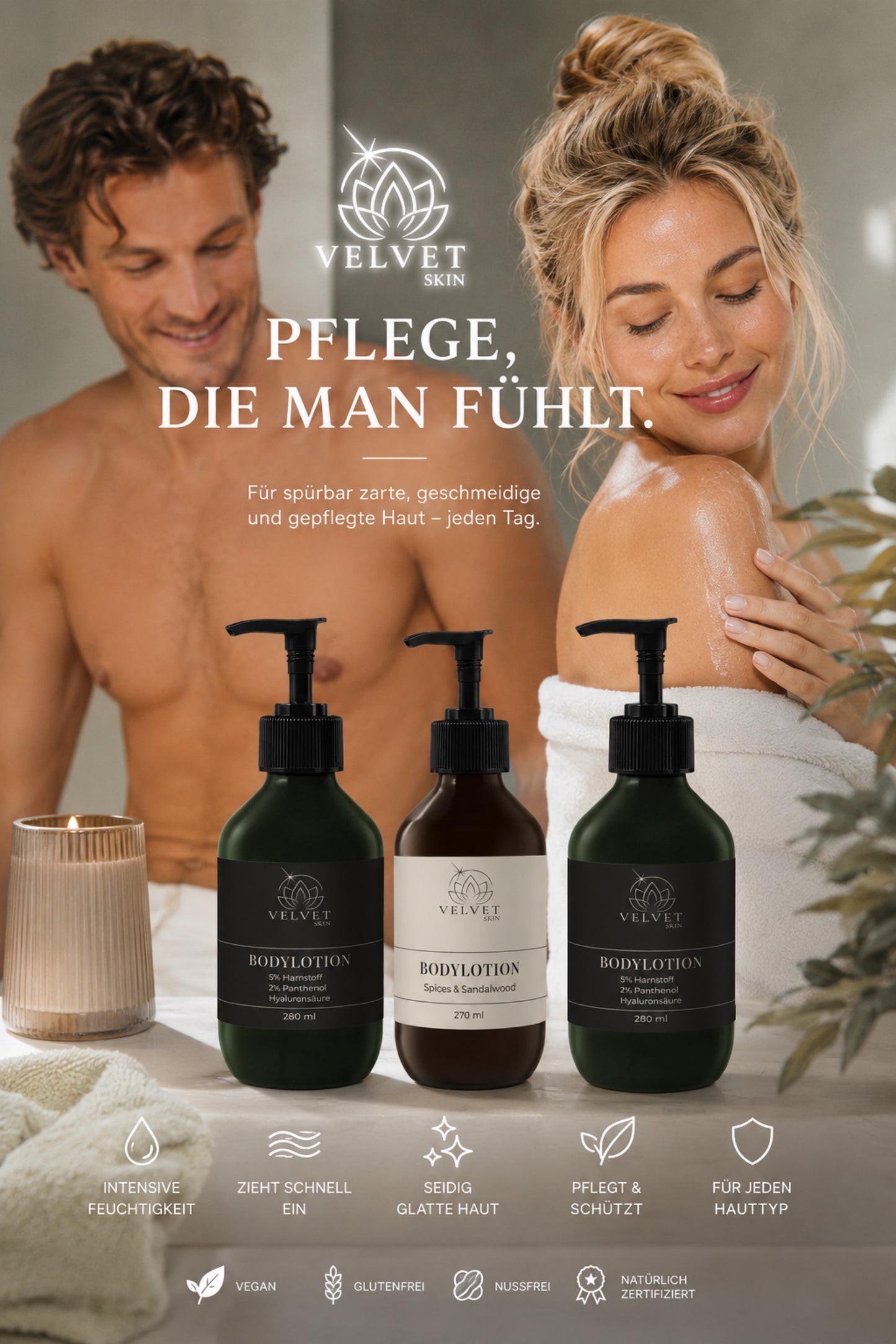 Bodylotion mit, Spices & Sandalwood