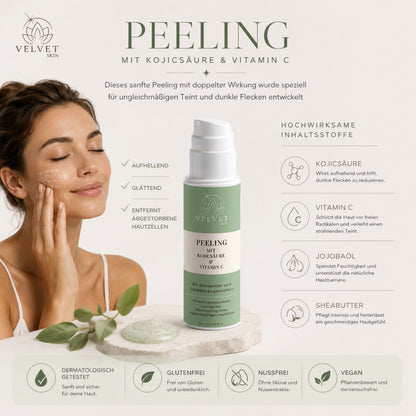 Peeling mit Kojicsäure und Vitamin C