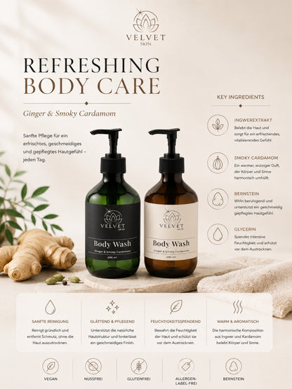 Body Wash, Ginger & Smoky Cardamom