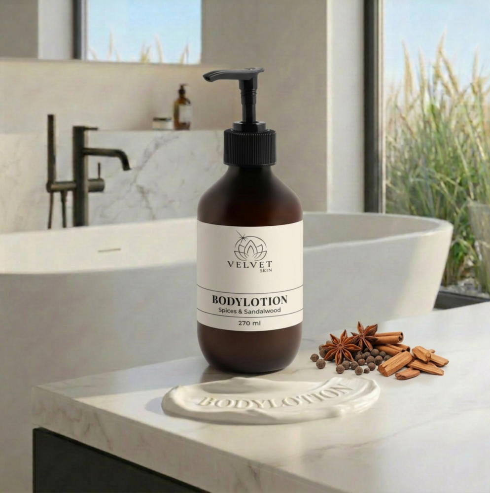 Bodylotion mit, Spices & Sandalwood