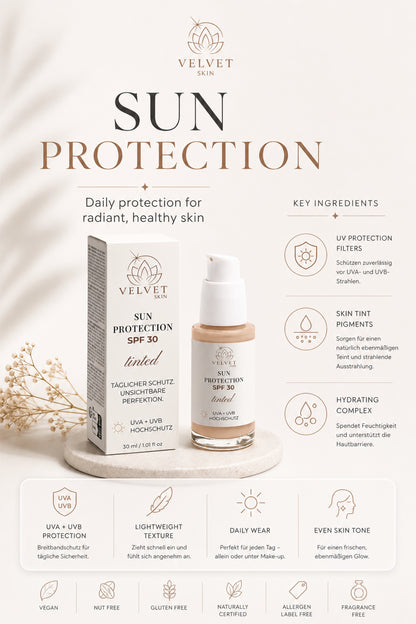 Sonnenschutz SPF30, mit Tönung