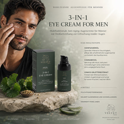 3-in-1 Augencreme für Männer